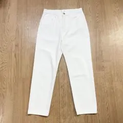 新品 fifth フィフス ホワイト ストレートデニムパンツ カジュアル Lのサムネイル