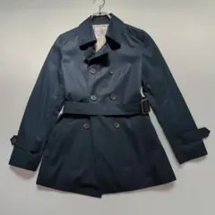 ジェイプレス　ダブルブレスト　トレンチコート　ネイビー　訳あり　良品
