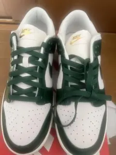 NIKE DUNK LOW ホワイト グリーン ゴールド