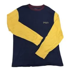 POLO 長袖カットソー ネイビー イエロー ボルドーのサムネイル