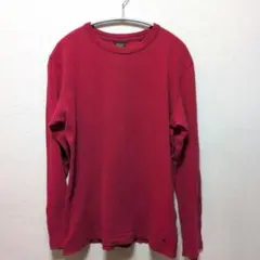 00s OLD UNIQLO ロンT RED Y2K グランジ