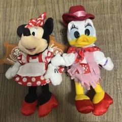 ディズニーランド33周年　ぬいぐるみバッチ　ミニー＆デイジーセット