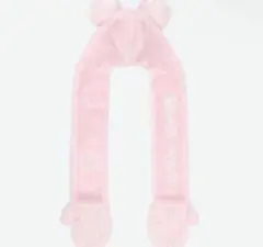 ディズニー ミッキー ミニー マフラーキャップ ファンキャップ ピンク