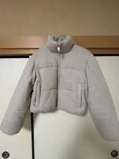 ZARA ベージュ ショート丈 フリースジャケット