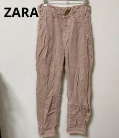 かわいい❣️ZARA ザラ　くすみピンク　カジュアルパンツ　ボトムス　ズボン