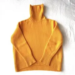 ギャルリーヴィー ファインウールタートルネックプルオーバー S オレンジ