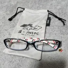 JINS ブルーライトカットメガネ 黒バスコラボ