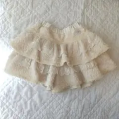 【美品】メゾピアノ＊ふわふわキュロットパンツ 120