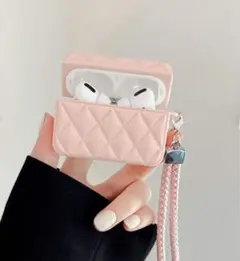 AirPods 3 専用キルティングケース ピンク