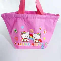 【新品】サンリオ ハローキティ　ランチバッグ　お弁当袋　ピンク　SANRIO