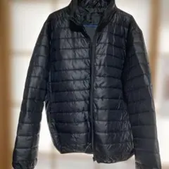 ブラックキルティングダウンジャケット