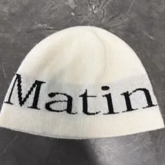 Matin Kim ニット帽 ホワイト