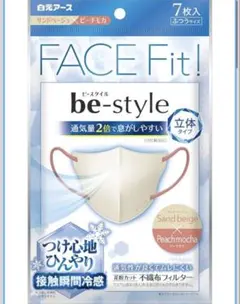 白元アース be-style FACE Fit! マスク 7枚入2セットのサムネイル