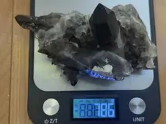黒水晶　モリオン　原石786g