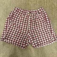 après les cours 半ズボン 100cm ギンガムチェック