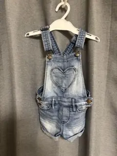 H&M &DENIM デニム オーバーオール ハートポケット 90cm