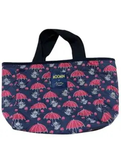 ムーミン 中型バッグ ネイビー　キルディング お弁当箱入るサイズ