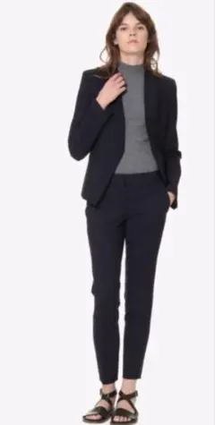 極美品theory ノーカラージャケッTailor Lanai 背抜きジャケット