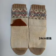 手編み靴下