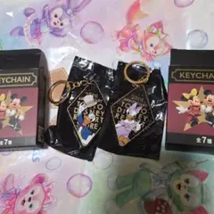 ドナルド＆デイジー　ディズニーストア　25周年　シークレットキーホルダー