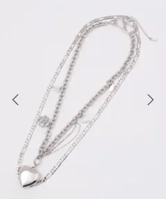 JEANASIS チャームハート2レンネックレス　シルバー(12)