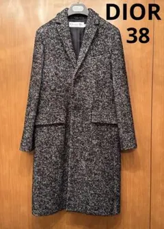 国内正規品 極美品DIORディオール ツイードロングチェスターコートのサムネイル