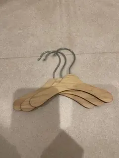 木製　犬用　ペット用　洋服ハンガー　3本セット