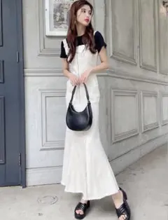 GRL フリンジマーメイドジャンパースカート gm534