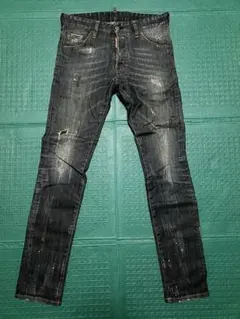 DSQUARED2　ブラックデニム　44