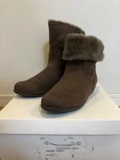 velikoko（ヴェリココ）マルイ　2WAYファー付きショートブーツ Lサイズ