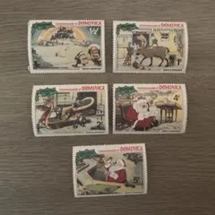 外国切手 5枚（クリスマス）
