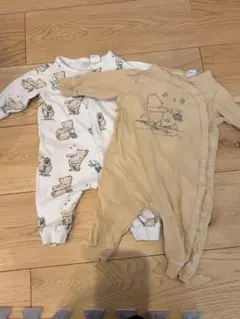 H&M プーさんロンパース2点セット➕GAPミッキーロンパース