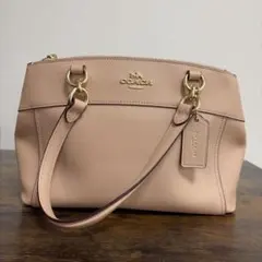coachハンドバッグ ヌードピンク 未使用　美品