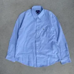 美品 POLO by Ralph Lauren ボタンダウンシャツ コットン L