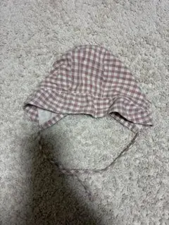 ZARA ベビーボンネット 6-12m チェック柄