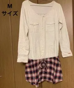 X-girl next stage 長袖ミニワンピース　Mサイズ　グレー　赤