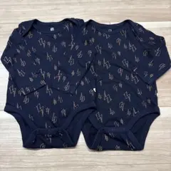 【未使用】GAP Baby 長袖ロンパース 2枚セット 80