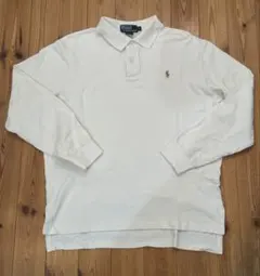Polo by Ralph Lauren 長袖ポロシャツ ホワイト L