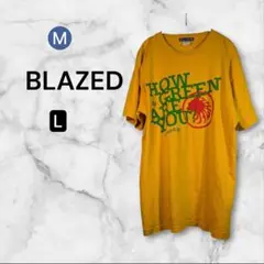 BLAZED Tシャツ メンズ L イエロー 半袖 ビッグシルエット 古着