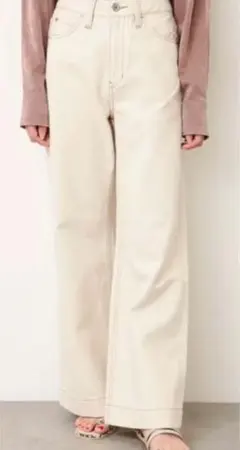 ベーシックワイドデニムパンツ　FREE'S MART