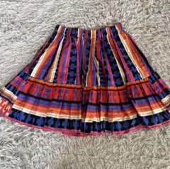 極美品　MSGM エムエスジイエム　ギャザーフレアスカート　大きいサイズ　44