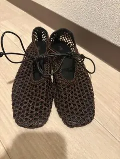 ZARA フラットバレリーナシューズ　サイズ38
