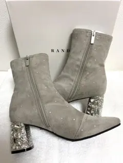 RANDA 20th Anniversary ストーン×ビジュー ショートブーツ