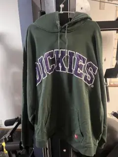 DICKIES ダークグリーン フード付きパーカー