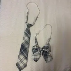 なんちゃって制服 ネクタイ リボン セット チェック柄