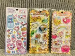 国内正規品　キラキラウォーターインシール　平成はっぴーフォン　3枚セット