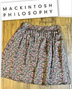 MACKINTOSH PHILOSOPHY 花柄スカート レディース 38