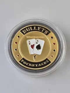 ♠︎ポーカー カードプロテクター♠︎BULLETS エースアップ ゴールド⭐︎新品