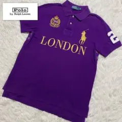 Polo by Ralph Lauren ビッグポニー swag y2k 紫×金