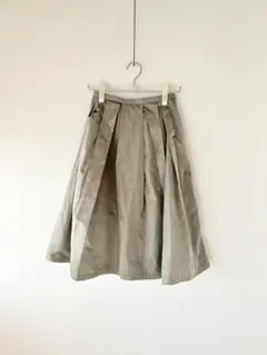 URBAN RESEARCH DOORS フレアスカート カーキ ひざ丈